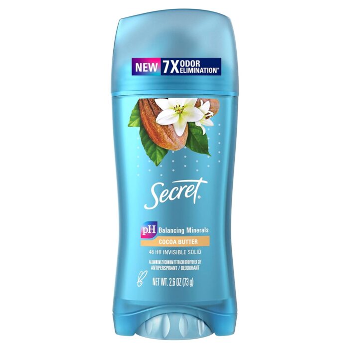 Sec Scnt Exp Coco Bttr Size 2.6z Secret Scent Expressions Cocoa Butter Kiss Invisible Solid Antiperspirant D