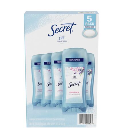 Secret Invisible Powder Fresh Solid Deodorant For Women 73 G (Pack Of 5)