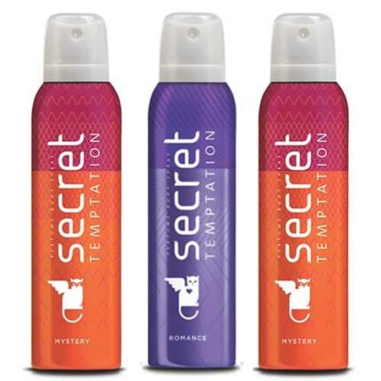 Secret Temptation 2 Mystery and 1 Romance Deodorant for Women (150 ml) - Pack of 3
