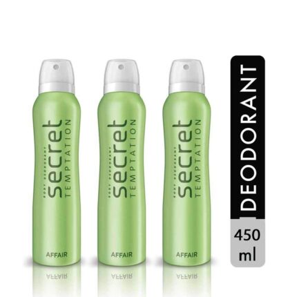 Secret Temptation Affair Deodorant for Women 150 ml (Pack of 3)