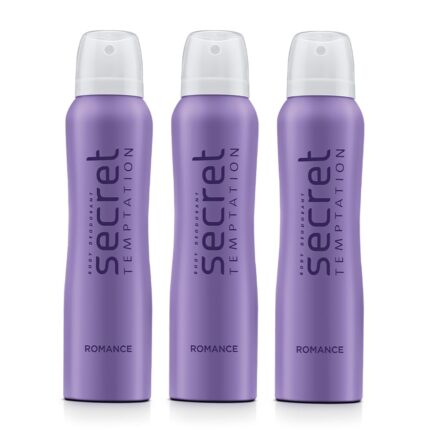 Secret Temptation Romance Deodorant for Women 150 ml (Pack of 3)