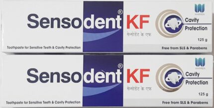 Sensodent KF Toothpaste for Cavity Protection 125 g (Pack of 2) - Free from SLS & Parabens