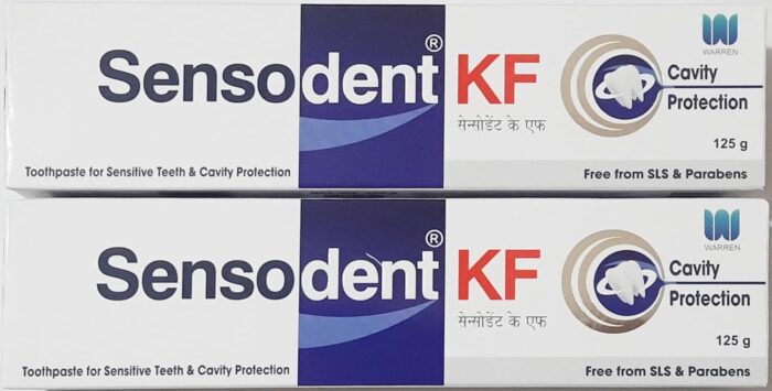 Sensodent KF Toothpaste for Cavity Protection 125 g (Pack of 2) - Free from SLS & Parabens