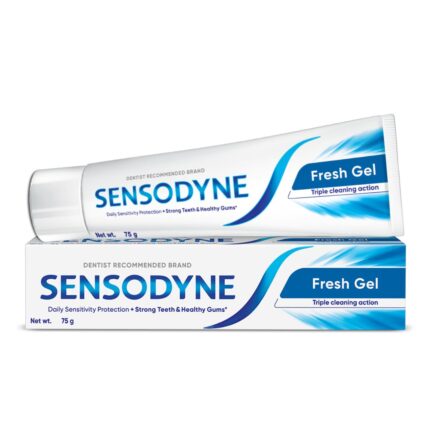 Sensodyne Fresh Gel Toothpaste | 75g | Toothpaste for Sensitivity Relief | Daily Sensitivity Protection | Cavity Protection & Fresh Breath | Toothpaste for Cavity & Enamel Strength