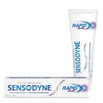 Sensodyne Rapid Relief Toothpaste | 80G | Toothpaste with Fast-Acting Formula | Strengthens Enamel & Protects Teeth | Effective Daily Oral Care for Sensitive Teeth for Rapid Relief