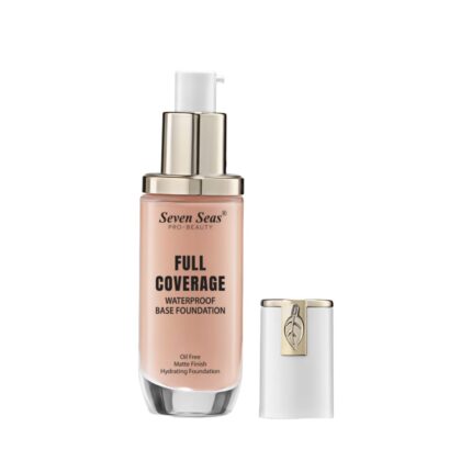 Seven Seas High Coverage Perfect Radiance Foundation for Flawless Finish Face Makeup, Super Stay Professional Waterproof Full Base Foundation for Oily Dry All Skin Women (Natural, 2)