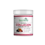 Simply Herbal Plant Based Collagen Powder Natural Peptide Builder Supplement Drink With Vitamin C, Silica, & Biotin For Skin Hair Nail Health Promote Bone Joint Function for Men & Women – 150 gm