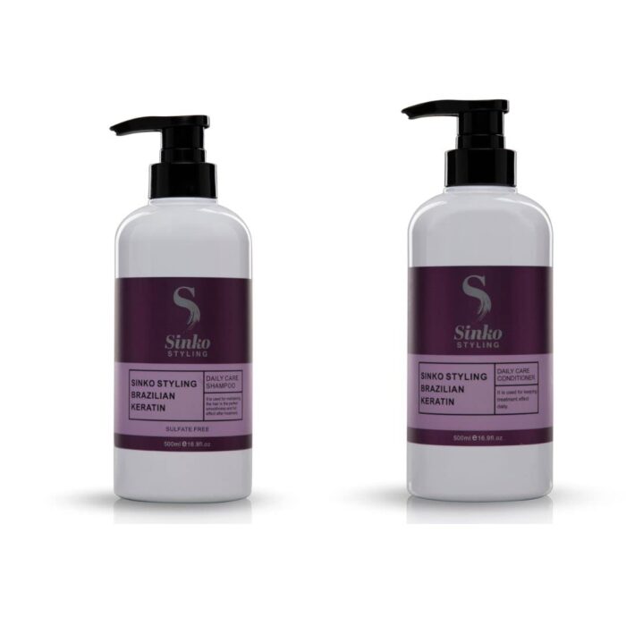 Sinko Styling Purifying Brazilian Keratein Treatment Shampoo and conditioner Nourishes Promotes Hair Growth Suitable For Men & Women