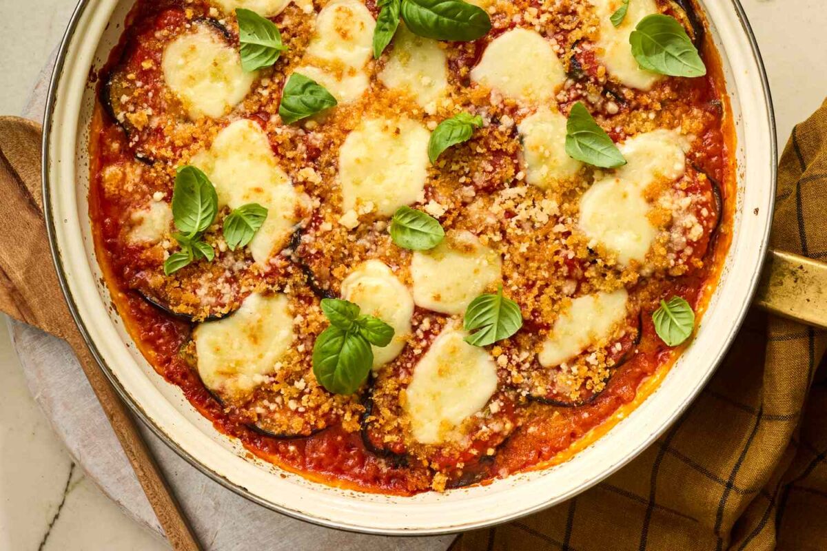 Skillet Eggplant Parmesan