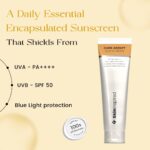 SkinInspired Care Addict Encapsulated Sunscreen SPF 50 PA++++ Broad Spectrum, UV A, UV B & Blue Light Protection|Ceramides, Hyaluronic Acid|Men & Women|Water resistant & Fragrance free(Pack Of 2)-150g