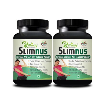 Slimnus Health Tablets | Weight Loss Capsule Fast Fat Burner (Pack Of 2, 60 capsule)