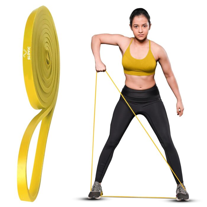Slovic Resistance Band Set [5 KG] | Latex Free Resistance Bands for Workout for Men & Women | Resistance Band for Pull Up | Resistance Band for Legs Workout | Home Gym Equipment for Home Workout