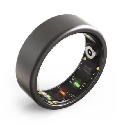 Smart Ring, IP68 Smart Ring for Women Men w/Sleep Heart Rate Blood Pressure Oxygen Monitor Bluetooth Health Ring Waterproof Fitness Tracker Pedometer Calories Step Counter, 5-6 Days Battery Life