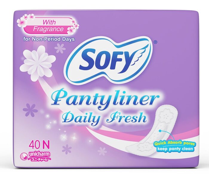 Sofy Daily Fresh Panty Liners ( 155 mm , 40 Pads) for Non-Period Leakages, Quick Absorb Pores, Prevent Spotting, Super Thin & Stay in Place, (Pack of 1)