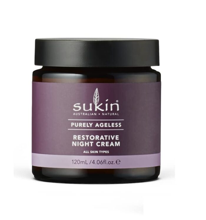 Sukin Purely Ageless Restorative Night Cream |Skin Repair | Restorative Skincare | Hydrating & Nourishing Anti-Aging Night Cream | Firming & Rejuvenating Moisturizing Overnight Cream | 120Ml