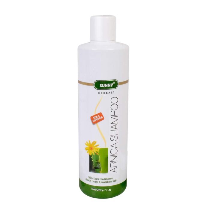 Sunny Herbals New & Improved pH Balanced Arnica Shampoo For Soft, Lustrous & Healthy Hair | Cantharis gives a Cool & Healthy Scalp | Brings Back Moisture & Shine With Fragrant Hair, 1 L