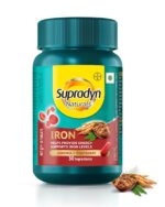 Supradyn Naturals Iron (30 tablets) with 3X Iron, Ashoka, Shatavari, Zinc, Vitamin C, Folic Acid, 30 vital nutrients, Supports Blood Health & Provides Energy, Veg