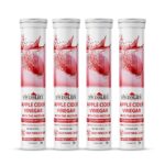 Swisslife Forever Apple Cider Vinegar 750 mg Effervescent Tablets | with Vit.B6, Vit.B12 | Helps with weight management, Supports digestion, No added Sugar | Watermelon flavour (15 Tablets, Pack of 4)
