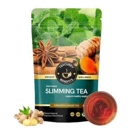 TEACURRY Slimming Tea for Weight Management (15 Tea Bags) - Get Slim Body Naturally | For Men and Women