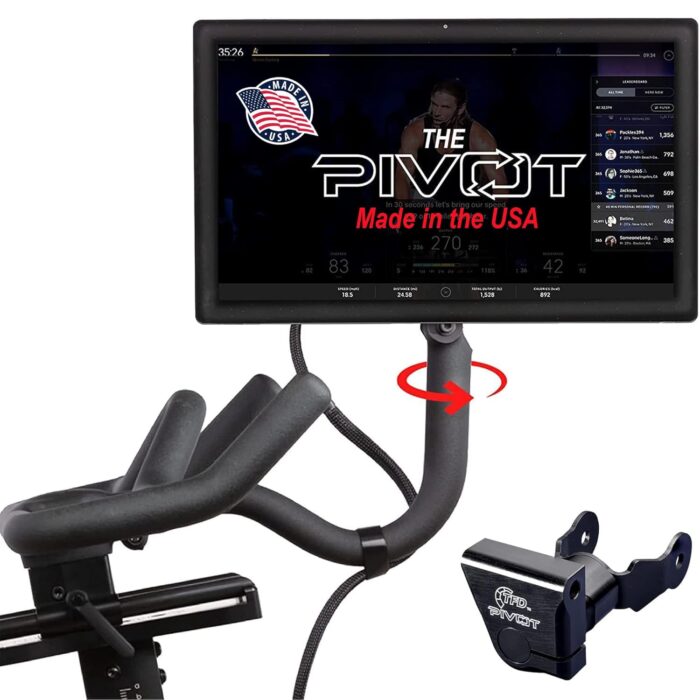 TFD The Pivot for Peloton Bikes (Original Models), Made in USA | 360° Movement Monitor Adjuster - Easily Adjust & Rotate Your Peloton Screen | Peloton Accessories