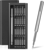 TRENDING 24 In 1 Precision Screwdriver Set With Phillips Head&Flathead, Magnetic Small Tool Kit For Fixing Electronics, Pc Laptop, Iphone, Computer, Box, Cell Phone, Eyeglass, Watch Repairing,Black