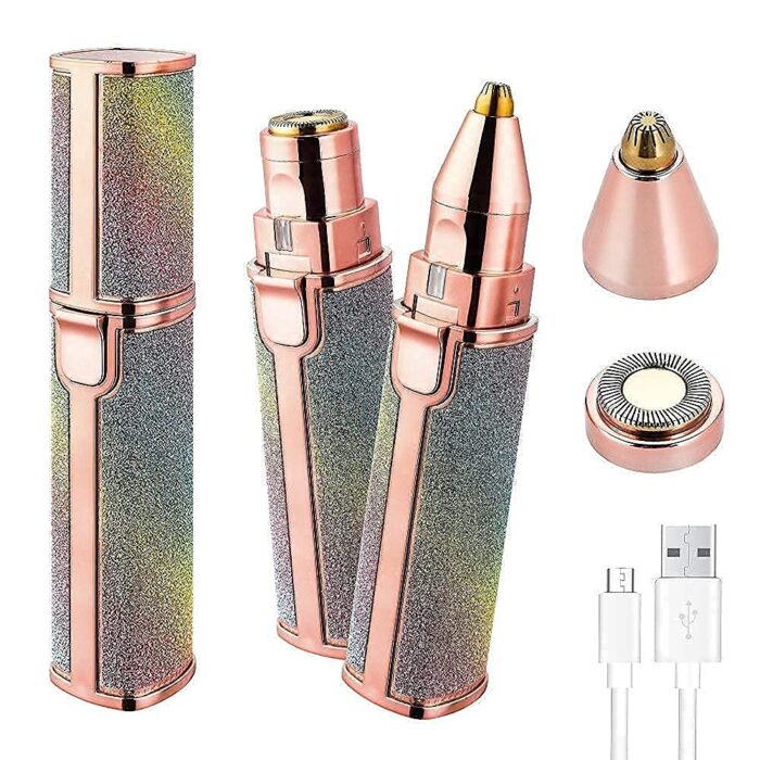 TRYSOME Facial Hair Remover Machine -Epilator Face, Chin, Cheek, Eyebrow, Upper Lip Hair Remover for Women, USB RECHARGEABLE Epilator