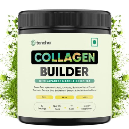 Tencha Collagen Supplements for Women & Men,30 Servings,150 GM|For Glowing Skin, Healthy Hair, Strong Nails|With Hyaluronic Acid, Bamboo Shoot Extract, Multivitamins Blend | Plant-Based|Vegan, Powder