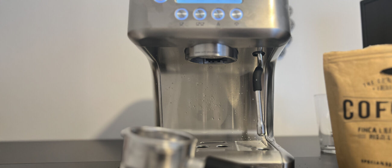 Casabrews Ultra Espresso Machine on kitchen counter