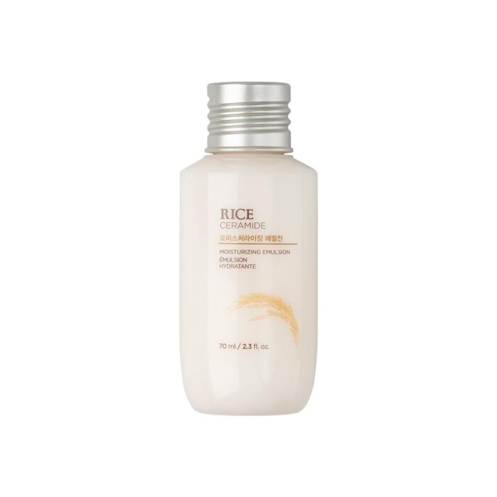 The Face Shop Rice & Ceramide Moisturizer For Intense Moisturizing & Skin Strengthening | Barrier Repair Cream | Locks Moisture For 12 Hours, For Soft & Glowing Skin | Korean Skin Care for all skin types (70ml)