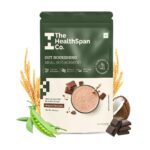 The Healthspan Co. Meal Replacement Slim Shake for Weight Management, Plant-Based Protein with Fiber & Probiotics, No Added Sugar, Men & Women,Gluten & Lactose Free|12 Servings|425Gm Belgian Chocolate