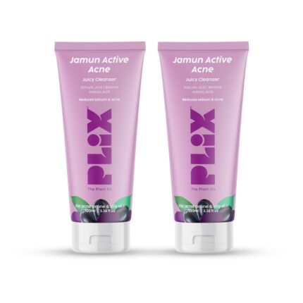 The Plant Fix Plix PLIX - THE PLANT FIX 0.5% w/w Salicylic Acid Jamun Face Wash Cleanser Gel (100 ml, Pack of 2) For Active Acne & Oil Control, For Breakouts | Oily & Acne Prone Skin | Women & Men