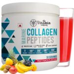 The Vitamin Company Marine Collagen Powder with Glutathione, Biotin, Vitamin C & E, 240g - Peptides for Better Skin, Hair, Nails Bone & Joint Support for Women and Men, 1 count, 30 servings