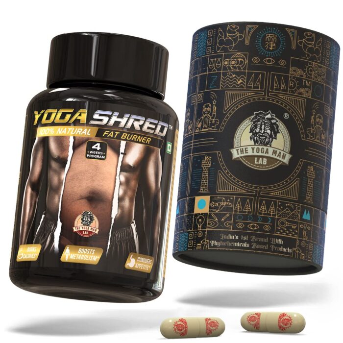 The Yoga Man Lab Yoga Shred Weight Burner Daily Thermogenic Fat Burner for Women Weight Loss Supplement, Appetite Suppressant & Energy Booster With Powerful Ingredients Green Coffee & More | Pack of 1