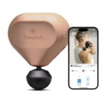 Theragun Mini 2.0 - Handheld Electric Massage Gun - Compact Deep Tissue Treatment for any Athlete On The Go - Portable Percussion Massager with QuietForce Technology & 3 Foam Attachments