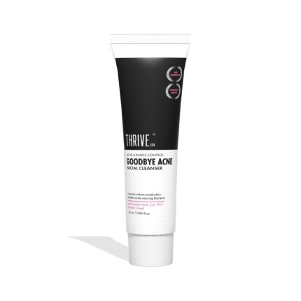 ThriveCo Goodbye Acne™ Facial Cleanser | Reduces Acne, & Sebum | Diacnemide™,| Nondrying & Moisturising | Women & Men, 25ml