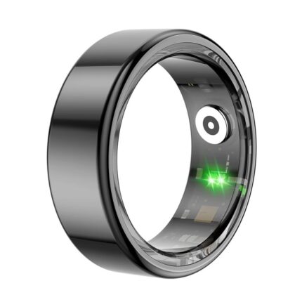 Tiqo Ring Lite (Supernova 2) with Fitness Tracking, Heart Rate Monitoring, SPO2 and Much More (10, Black)