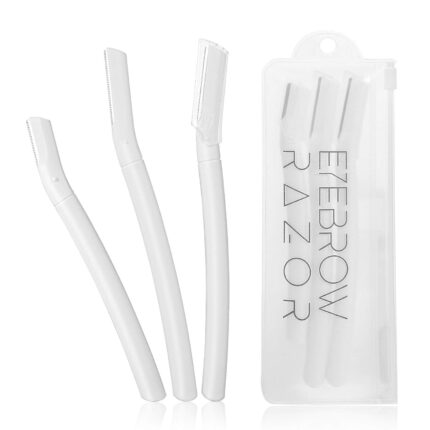 Tirdkid 3Pcs Eyebrow Razor Trimmer, Multipurpose Exfoliating Dermaplaning Home Skin Care Safety Tool, Professional Facial Hair Removal,Shaver and Eyebrow Shaper For Women & Man