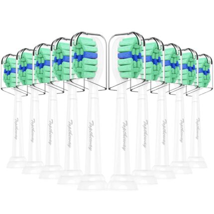 Toothbrush Replacement Heads for Philips Sonicare: 10 Pack Sonic Replacement Compitable with Phillips Electric Brush ProtectiveClean DiamondClean C3 C2 G2 W 4100 5100 HX9023 Plaque Control Snap-on