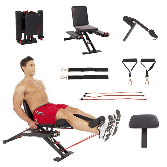 Total Flex Compact Design, Home Gym, Versitiale Exercises, Workout Equipment, Fitness Equipment (Total Flex L with Performance Pack)