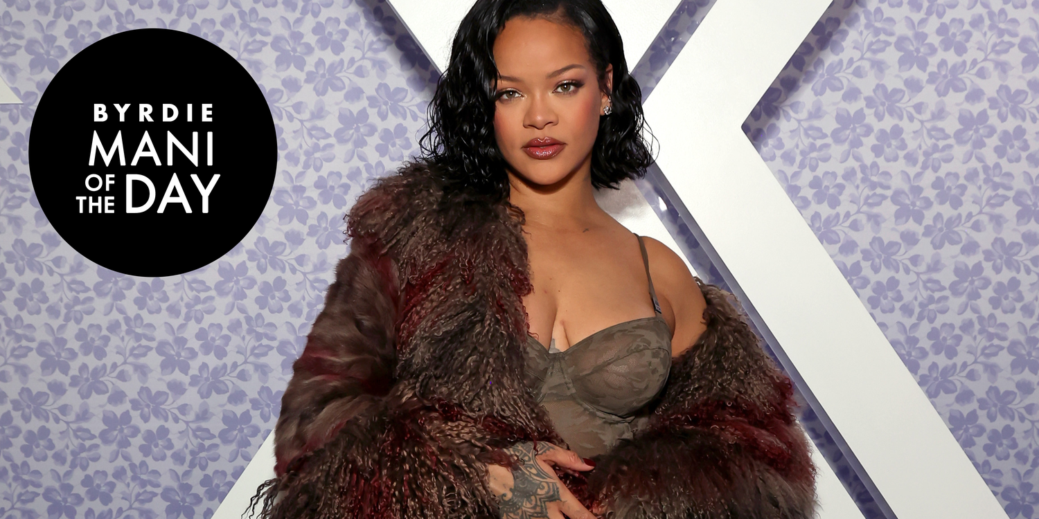 Try Rihanna's Soft French Tips For a Chic Summer Mani