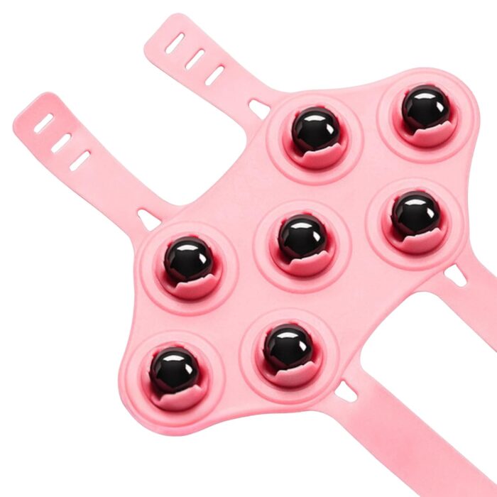 Turbid Deep Tissue Massage Roller Glove for Neck, Chest, Foot, Hamstrings, Thighs, and Full Body Care 7 360-degree-roller Metal Roller Ball Beauty Body Care