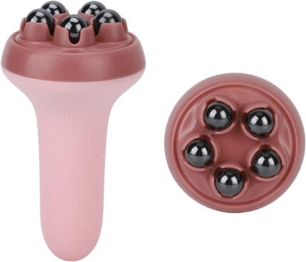 Turbid Magnetic Roller Ball Massager for Body, Head Massager, Leg Massager, Neck Massager - Back Pain Relief, Muscle Relaxation for Hand, Arm, Back (Pink - Long)