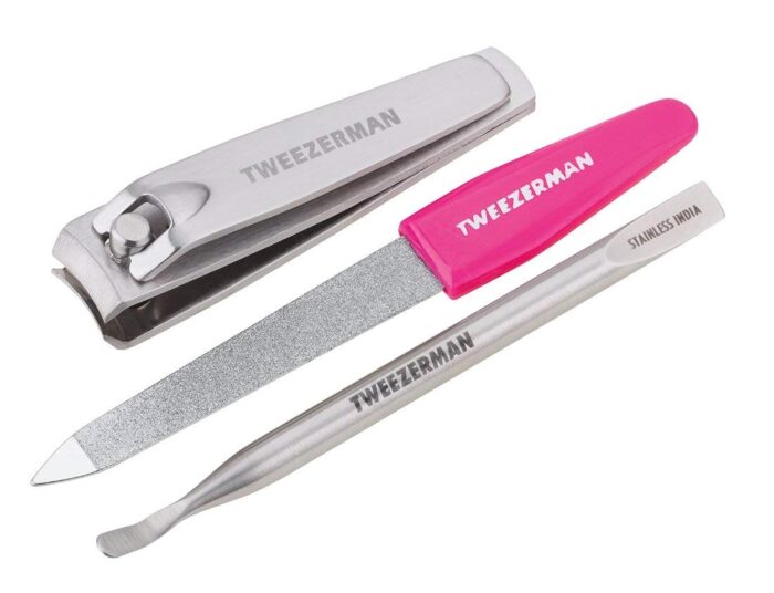 Tweezerman Mini Manicure Kit, 52.8719 gram, Blue Crystal Nail File