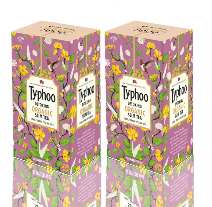 Typhoo Organic Herbal Infusion Slim Tea 20 Tea Bag Pack Of 2