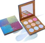 UCANBE KALEiDOSCOPE Highlighter Powder Makeup Palette, High Pigment Holographic Duo-chrome Shimmer Highlighting Bronzer Glow Easy to Apply Pallets Set