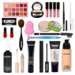 UMA MAC Professional Makeup Kit, 22 Pieces, Complete Beauty Set with Foundation, Eyeshadow Palette, Lipsticks, Brushes and Accessories