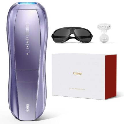 Ulike Laser Hair Removal, Air 10 IPL Hair Removal for Women and Men, 65°F Ice-Cooling Contact, Dual Lights, Skin Sensor & SHR Mode* for Nearly Painless, Effective & Long-Lasting Hair Removal from Home