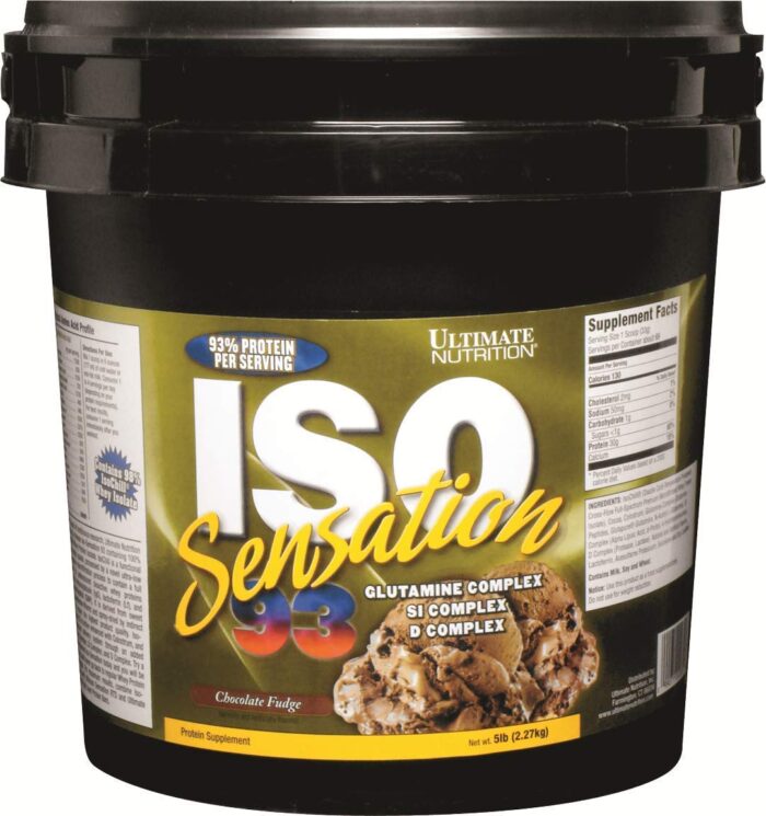 Ultimate Nutrition Iso Sensation Whey Protein (5 pounds, Chocolate Fudge)