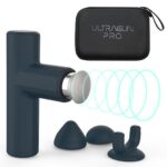 UltraCare PRO UltraGun PRO Massage Gun with Metal Head for Oil Massage & 3 Soft Silicone Heads, Ultra-Compact & Lightweight, Heatless Performance, Premium Carrying Case
