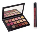 Urban SS Makeup Kit for Girls, Lipstick Combo Set 5 fabulous Shades in 1 Red Edition Matte Finish Lipsticks with Rose Gold Edition 18 Shades Eyeshadow Palette - Multicolor